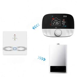 Draadloze thermostaat | Wifi | Draaiknop bediening | Opbouwmontage | Verwarmen | Tuya Smart Life | Zwart grijs — thumbnail 5