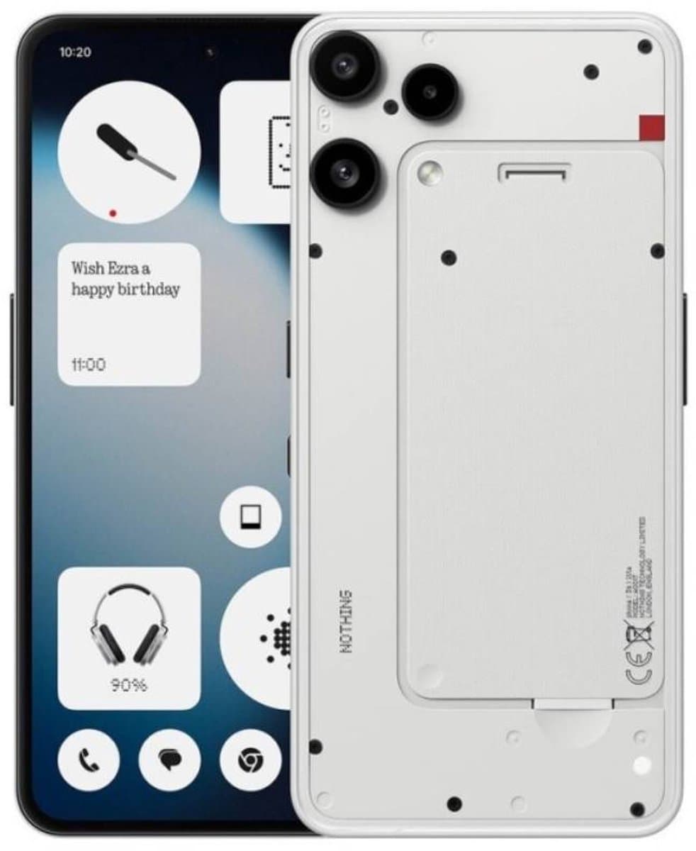 Nothing Phone (3a) Lite - 8GB RAM 256GB - Wit- 6.7" 120Hz AMOLED - 50MP Dual Camera - 5000mAh - 5G — afbeelding 1