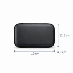 JustValue Case Geschikt voor Nintendo 3DS XL - Opberghoes - Waterdicht Hoesje - Consolehoes - Zwart — thumbnail 5
