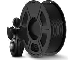 Sterk PLA+ Filament 1.75mm Zwart - Hoge Nauwkeurigheid 1.1KG Spoel