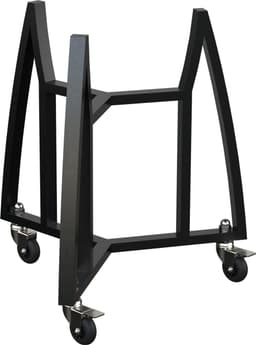 KitchenBrothers Kamado BBQ Onderstel - Voor 41⌀ cm - Geschikt voor 16 inch KitchenBrothers Kamado - 102 cm Hoogte - Met Wielen en Rem - Zwart — thumbnail 3