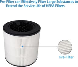 Geschikt voor Philips FY0194 FY0293 luchtreiniger, 3-in-1 HEPA en actief koolfilter AC0830. — thumbnail 6