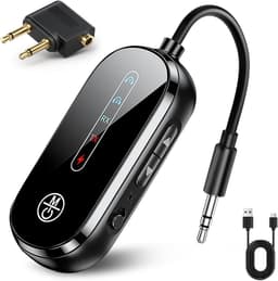 Bluetooth Receiver - 2 in 1 Bluetooth Transmitter en Receiver - BT 5.4 - Bluetooth Auto via AUX - voor Hoofdtelefoon, 3,5mm Bluetooth Aux Adapter - Plug and Play - Draadloze Audio-adapter voor Vliegtuig TV Speaker — thumbnail 1