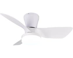 REALITY RANDERS - Ventilator - Wit mat - incl. 1x SMD 20 W - Afstandsbediening - Geintegreerde dimmer - Traploos instelbare lichtkleur - Dimbaar met schakelaar - Niet externe dimbaar - Geheugenfunctie - Zomer- en wintermodus - 6 snelheidsniveaus — afbeelding 1