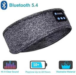 Grijze Draadloze Slaapkoptelefoon – Bluetooth Hoofdband voor Zijslapers – Ruisonderdrukking – Ultradun Ontwerp — thumbnail 5