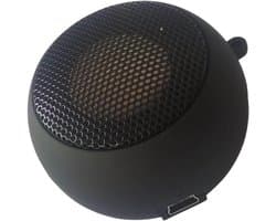 longziming -Mini Bluetooth-luidspreker - Draagbare luidspreker - Compact ontwerp met ingebouwde audiokabel en oplaadbare batterij - 1 stuk - Zwart