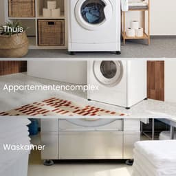 Purepeak Trillingsdempers Wasmachine Set 4 Stuks - Schokdempers Droger - Antislip - Antitrillingsmat — thumbnail 4