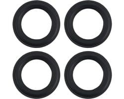 Allecto- Audio Speaker Rubber Rand 74x47mm - Luidsprekers - Speaker Onderdelen - Geschikt voor 3 Inch - Vier Stuks - Zwart