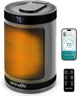 Draagbare Elektrische Kachel met Thermostaat en WiFi Besturing voor Thuis — thumbnail 1