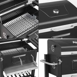 CYRO - Houtskoolbarbecues - Bbq Houtskool - Barbecue - Bbq - XXL - Geventileerd - Houtskoolgrill - 3 Grillroosters - Zwart — thumbnail 5