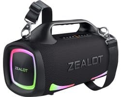 Krachtige 100W Bluetooth Speaker met LED Verlichting voor Buiten en Feestjes - IPX6 Waterdicht