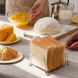 1 roestvrijstalen brood- en toastrekje, bakt meerdere sneetjes tegelijk - accessoire voor airfryer - vaatwasserbestendig, duurzaam & roestvrij - ideaal voor toast, wafels en opbergen van bestek - geschikt voor keuken en camping - keukenmusthave — thumbnail 3