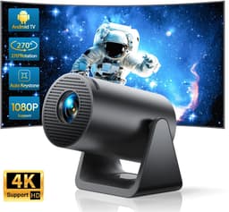 Linkforu - Mini Projector – Beamer - Android 11 Systeem - Projector - Keystone – Led met Hoge Helderheid – Handmatige Focus — thumbnail 2