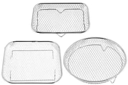 3-delige stapelbare airfryer-rekset — (19,4 x 13,5 x 4,2 cm) Rechthoekig torenontwerp, roestvrij staal, BBQ- & ovenaccessoires — thumbnail 2
