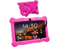 AngelTech Kindertablet Slim – 3+4GB RAM - 32+64GB – 100%Kidsproof - Vanaf 3 Jaar – 7 Inch - Ouderlijk Toezicht – Roze