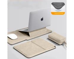 Taikesen - Laptop Sleeve - Met Standfunctie - PU Materiaal - MacBook - Voor Mannen En Vrouwen - DT