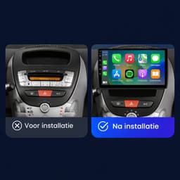 Apple Carplay/Android Autoradio - Draadloos - geschikt voor Toyota Aygo/Citroen C1/Peugeot 107 | 2005-2014 — thumbnail 2