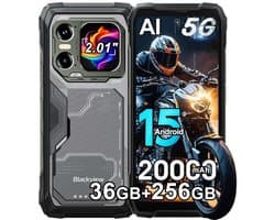 Blackview XPLORE 1 Robuuste Smartphone 5G - 36GB RAM - 256GB ROM - 20000mAh - 6.78 inch Robuuste Telefoon - Android 15 - 64MP+50MP Camera - IP68/IP69K - NFC - OTG - GPS - Zwart