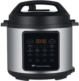 Multicooker snelkookpan - CONTINENTAL EDISON - CEMCSP10006L - 6 L - 1000 W - Zwart en roestvrij staal — thumbnail 1