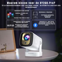 SAVI® Mini beamers - Projector - Mini beamer - Wit - 20cm x 11cm x 10cm — thumbnail 4