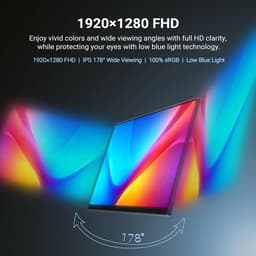 MINIX SF10T 10.5” Portable Monitor - Touchscreen - IPS Beeldscherm - 178° Kijkhoek - Inclusief Beschermhoes - Full HD - Voor Mac PC Xbox PS4/5 Switch - Zwart — thumbnail 5