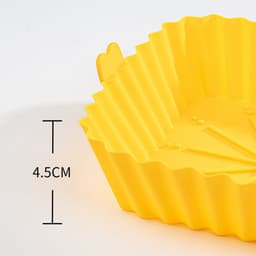 3 stuks - vierkante siliconen airfryer bakplaat - hittebestendig en herbruikbaar - bakken en grillen zonder plakken - verdikte antislip rand - makkelijk schoon - rood/geel/blauw — thumbnail 5