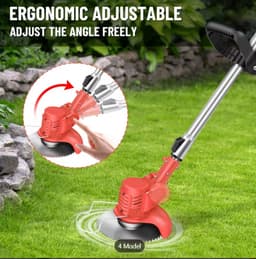 Machine ALLEEN 21V Grasmaaier Draadloze Grastrimmer Telescopisch Lichtgewicht Onkruidtrimmer 1500mAh Accu Elektrische Tuintrimmer — thumbnail 3