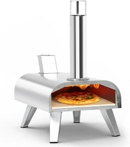 MIRA® Pizza oven Buiten - Pizza oven Buiten - Pizza oven Buiten Gas - Zilver - 55cm x 37cm x 74cm — thumbnail 1