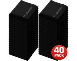 Microvezeldoekjes - 40 stuks - 15 x 18 cm - Voor Brillen, Camera’s, Telefoons, Tablets, Laptops & Gevoelige Oppervlakken