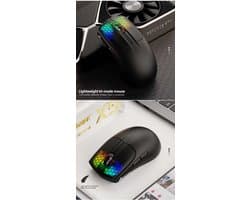 Attack Shark X5 RGB Gaming Muis Draadloos & Bedraad, 3 Modi (BT/2.4G/USB), Lichtgewicht E-sports – voor PC & Laptop