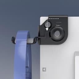 Hoofdtelefoonhouder - Instelbare Monitorbevestiging Opslag | Hoofdtelefoonhaak Voor Scherm En Headset | Voor Computer Thuis Kantoor School Appartement Internetcafé Hotel Opbergorganisatie，zwart — thumbnail 3