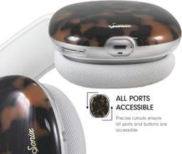 Stijlvolle Beschermhoes voor AirPods Max Hoofdtelefoon - Tortoise Shell Design — thumbnail 5