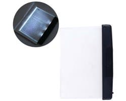 1 Stuk LED Flatscreen Nachtzicht Lezen Lamp - Huishoudelijke Flatscreen Lezen Lamp - Voor 's Nachts in Bed Lezen - Heldere LED Lezen Lamp - Draadloos - Paneel Lamp Voor Lezen Verlichting (Zwart)