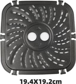 Bakplaat van koolstofvezel voor airfryer - met clips - vaatwasmachinebestendig - inclusief 6 clips — thumbnail 2