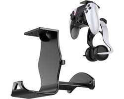 2 stuks Controller Hanger geschikt voor PS5 PRO/PS4/xbox/switch, Universal Grip Headset Under Table/Wall Dual Purpose Storage Stand, Storage Rack, Storage Bracket，zwart