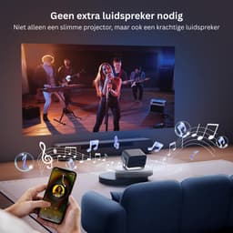 FlexVer® Mini projector - Beamer - Home cinema - Max Resolutie 3840 x 2160 - Zwart en Groen — thumbnail 3