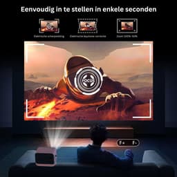 FlexVer® Mini projector - Beamer - Home cinema - Max Resolutie 3840 x 2160 - Zwart en Groen — thumbnail 5