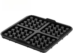 Airfryer-accessoires, wafelvorm, bakplaat, vierkante cakevorm bakplaat, keuken bakken, geschikt voor 4,2-6,2L vierkante airfryer, 3 stuks, kleine zwarte versie — thumbnail 1