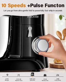 Krachtige Keukenmachine met Grote Mengkom van 6,5L - 10 Snelheden — thumbnail 5