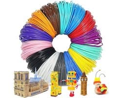 3D Pen Filament Set - 16 Kleuren PLA 1.75mm voor 3D Printing en Tekenen