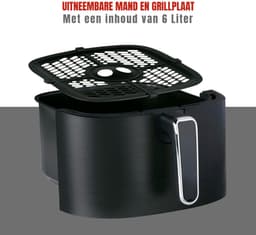 Zyrex® Airfryer xl - Airfryer xxl - Heteluchtfriteuse - Zwart- 39cm x 29cm x 34cm — thumbnail 7