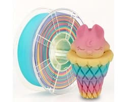 Matte Regenboog PLA Filament 1.75mm voor 3D Printer - 1kg Spoel