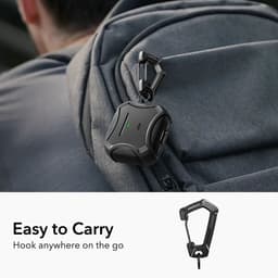 ESR Halolock Cyber Tough Hoes Geschikt Voor AirPods 4 (AirPods 4e Generatie) (2024) - Magsafe - Karabijnhaak - Donkerblauw — thumbnail 2