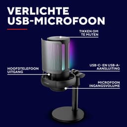 Trust GXT 238 Auron - USB Microfoon - Gaming en Streaming - Cardioïde - RGB Verlichting - Zwart — thumbnail 5