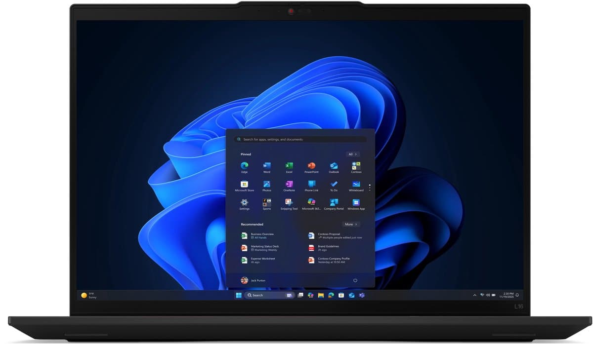 Lenovo ThinkPad L16 Gen 2 (Intel) - Zakelijke Laptop - 16 inch - Core Ultra 7 - 32GB/1TB - Windows 11 Pro — afbeelding 1