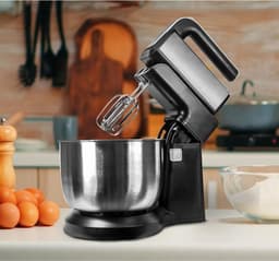 RWB® Mixer met Mengkom - Keuken Mixer - Mix Machine - Zwart - 32 x 23 x 23 cm — thumbnail 5
