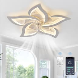 Ventilator Plafondlamp Dimbaar met Afstandsbediening - 3 Kleuren, 6 Snelheden, Stille Motor — thumbnail 4