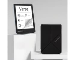PocketBook Verse - E-reader - Bright Blue - Met Origami Zwart Hoesje - Voordeelbundel