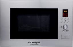 Inbouw Magnetron - Grillfunctie Oven - Snel Maaltijden Bereiden - Roestvrij Staal - 23 Liter - Zilver — thumbnail 1