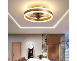 Plafondventilator met Verlichting en Afstandsbediening - Dimbare LED - 6 Snelheden - Stille Zolder/Slaapkamer Ventilator